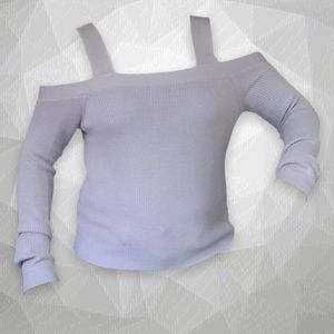 Kendall & Kylie Cold Shoulder Sweater